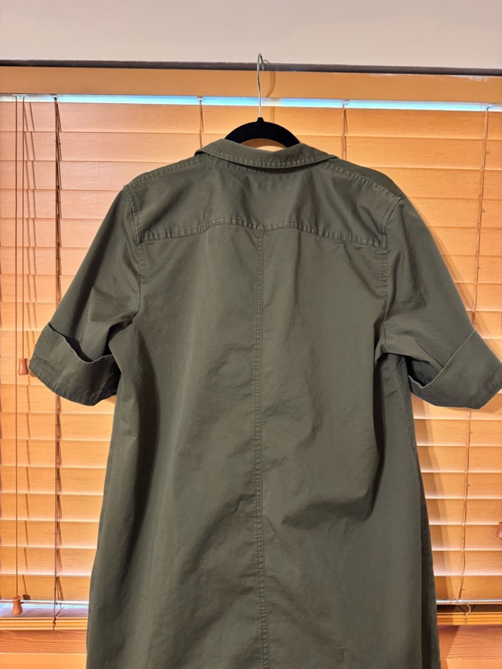 Lauren Ralph Lauren Olive Utility Shirt Dress - Picture 5 of 5